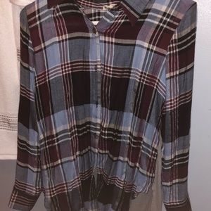 Plaid button up